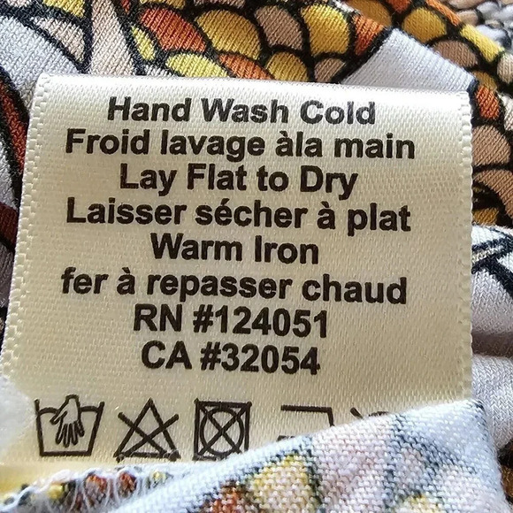 Anthropologie Porridge Printed Bow-Back Top Pineapple Multicolor Size M - Picture 9 of 9